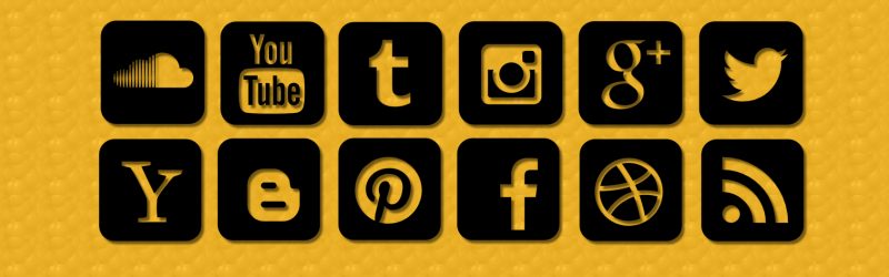 Mosaïque de médias sociaux