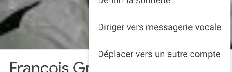 Comment changer sonnerie pour une contact