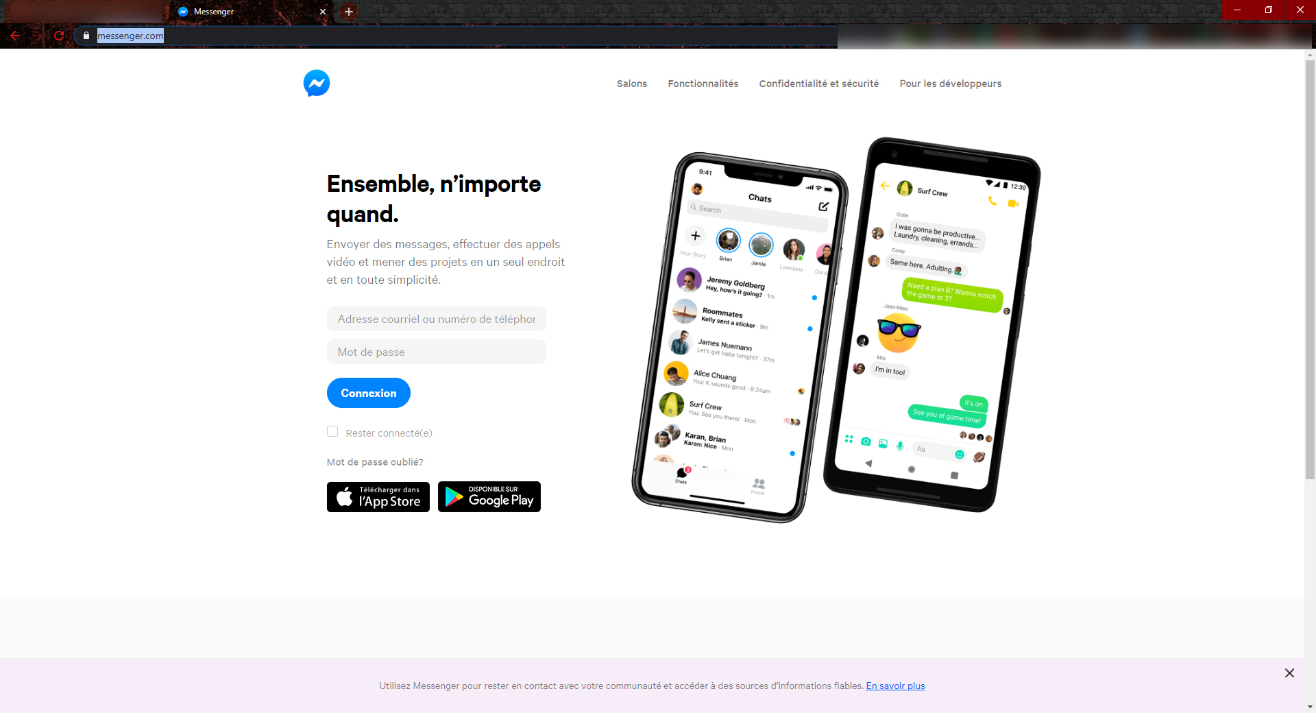 Messenger web