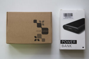 Solar power bank in their boxes