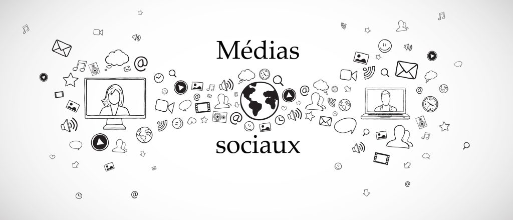 Médias sociaux infographic